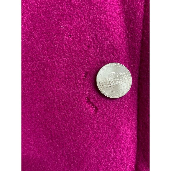 Talbots Wool Blend Coat 10 Pink Button Front Peacoat Lined Corpcore - Picture 4 of 9